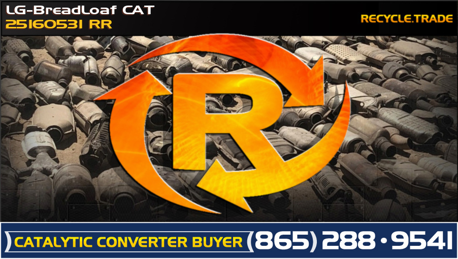 LG-BreadLoaf CAT 25160531 RR Scrap Catalytic Converter 